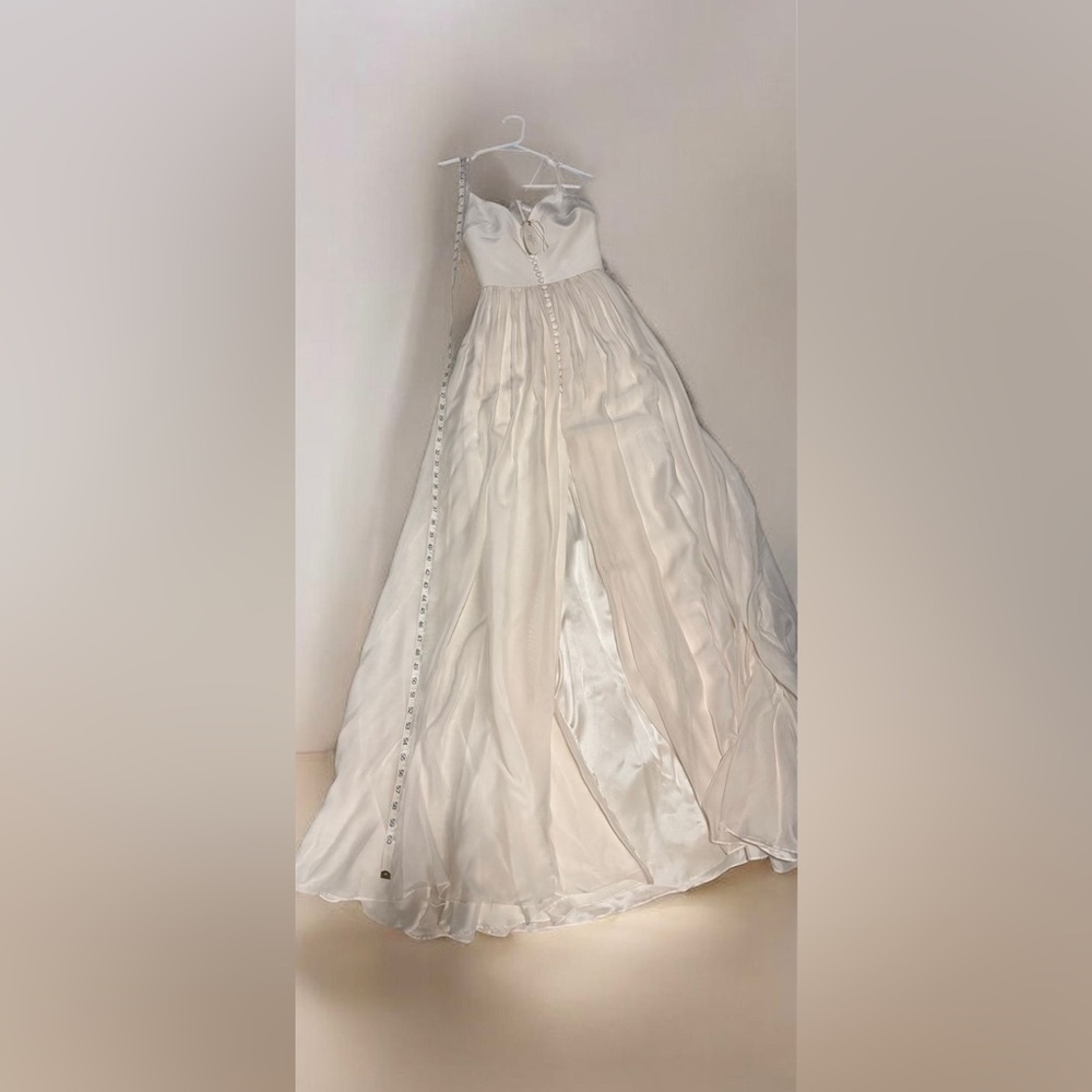 NWT- LEANNE‎ MARSHALL Elegant Ivory maxi Dress Size: 0 - Picture 6 of 16